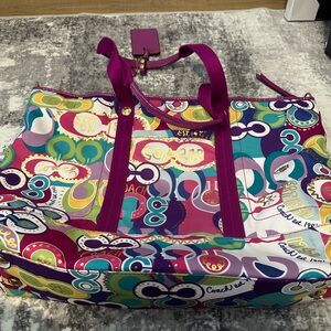 Coach Colorful Graphic Tote Bag